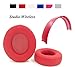 Price comparison product image Repair Kit For Beats Studio Wireless Over-Ear / Beats Studio 2.0 Headphone Replacement Ear Cushions + Top Headband (Red Headband + Red Cushion)
