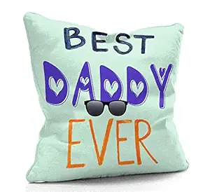 DreamVio Mirco Fabric Filled Cushion for World's Best Dad,Pyare Papa,Gifts for Daddy,Grandpa on Birthday's & Father's Day Color : Sea Green Size : 12 x 12 inch Design 126