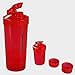 Produktbild DRULINE 500 ml Proteinshaker Gym Shaker Eiweißshaker Drehverschluss inkl. Sieb Bunt Rot