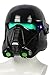 Produktbild Wellgift Halloween Helm Cosplay Kostüm Schwarz Troopers Vollen Kopf Weichem Harz Maske Replik mit LED Erwachsenen Fancy Dress Zubehör