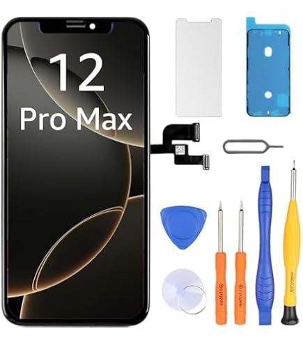 Batterie IPhone 12 / 12 Pro 5000 MHa - Kit De Remplacement Avec Outils Et Guide - Haute Capacité, Sécurité Améliorée, 0 Cycle