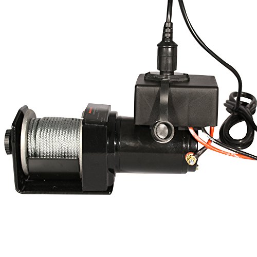 Elektrische Seilwinde 12 V Motorwinde Seilhebezug Seilzug 900 kg - 2