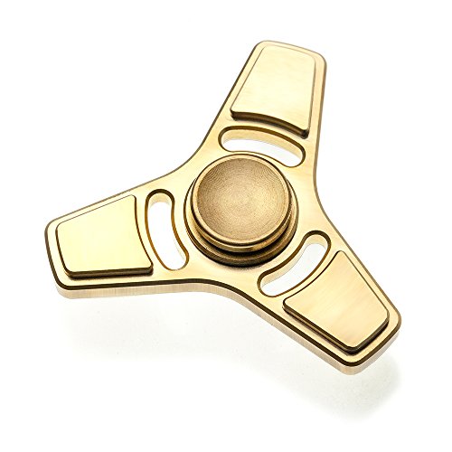 ANG Tri Hand Spinner Fidget Spinner Hybrid Ceramic Bearing High Speed Ultra Durable Golden Brass Material EDC Fidget Toy Stress and Anxiety Relief Toy - High Speed Up to 5 Mins ANG Tri Hand Spinner Fidget Spinner Hybrid Ceramic Bearing High Speed Ultra Durable Golden Brass Material EDC Fidget Toy Stress and Anxiety Relief Toy - High Speed Up to 5 Mins