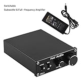 amplificador 8 ohm altavoces 4 ohm Advanced circuitry design, built-in speakers protection circuit, solid aluminum chassis for long time use;