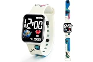 HOAQPPOY Stitch Reloj Niño Niña, Reloj Stitch Regalos, Regalo Niño 6 7 8 9 10 11 12 años, Regalo Niña 6 7 8 9 10 11 12 años (Azul)