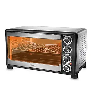 Warmex Mom?s Bliss Countertop Oven Toaster Griller, Bake, Broil, Toast, Convection, Rotisserie, Keep Warm, Glass Door Window, Variable Heating Mode with 35 Liter Capacity ? MB35L (Black, 1600 Watts)