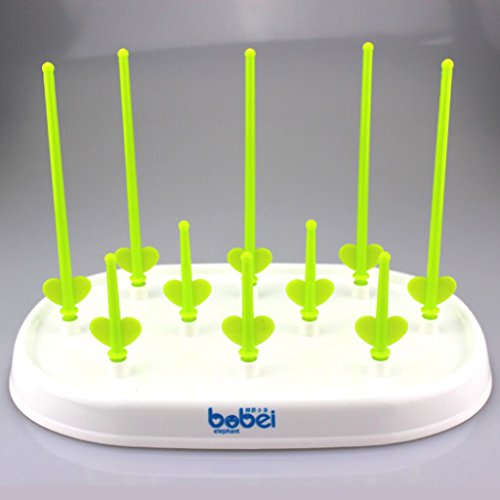 MagiDeal Handmilchpumpe + Trockenständer für Flaschen – Farbe1 - 8