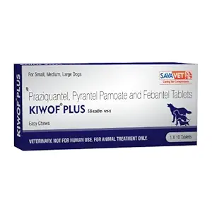 Fifozone Kiwof Plus Dogs Pyrantel Pamoate Tablets for Dogs 1x10 Tablets