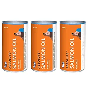 Drools Absolute Salmon Oil Syrup Dog Supplement 150 ml (Pack of 3)