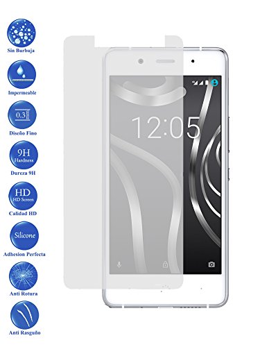 Protector de Pantalla Cristal Templado Vidrio 9H Premium para BQ Aquaris X5 Plus - Todotumovil reviews Protector de Pantalla Cristal Templado Vidrio 9H Premium para BQ Aquaris X5 Plus - Todotumovil