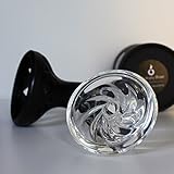 Hooksey Bowl Premium Shisha Kopf - hochwertige Verarbeitung aus Silikon und Glas (Schwarz) - 