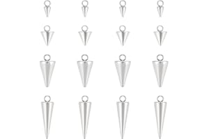 UNICRAFTALE 304 Colgantes Puntiagudos de Acero Inoxidable Colgantes En Forma de Flecha En Línea con Las Tendencias de Moda Colgante Hipoalergénico para Pulsera, Collar, Joyería