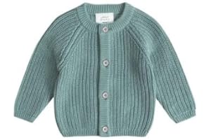 Stellou & friends Baby Cardigan-Strickjacke für Mädchen und Jungen | Unisex Hochwertige und weiche Baby-Kleidung aus 100% Baumwolle - I V, Oeko-TEX Zertifiziert