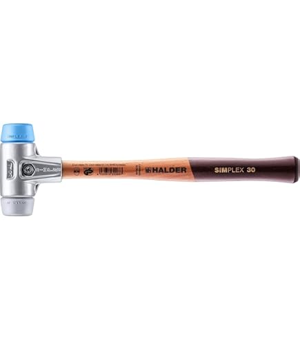 Halder USA - Mazo Simplex con inserciones de goma azul