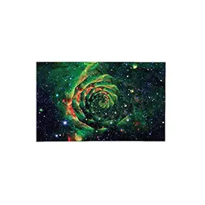 100yellow Cool Trippy Lights Digital Art Print Poster For Hostel Room, Boys Room , Door For Boys | Thick 300GSM Paper |12x18 inches, Multicolor | Unframed