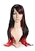 Produktbild Jet Black and Red with Bangs Long Length Anime Cosplay Costume Wig