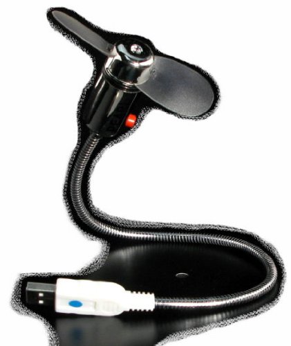 Preisvergleich Produktbild USB-Ventilator mit flexiblem Schwanenhals "Chrom Edition"