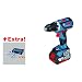 Produktbild Bosch 18V-60 C Akku-Bohrschrauber 0615990J65"GEDORE" GSR 18 V-60 C 2x5,0 Ah. L-Boxx 1 W, Schwarz, Blau, Rot
