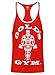 Produktbild Golds Gym Stringer Tank Top, rot/weiß kontrast | Muscle Joe, Bodybuilder, T-Shirt xl rot - rot