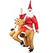 Produktbild Christmas Inflatable Santa Claus Kostüm Erwachsene Inflatable Kleidung Bodysuit Blow Up Party Fancy Dress Funny Suit Für Halloween-Party