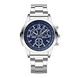 koperras Mens Watch,Fashionable Stainless Steel Sport Quartz Hour Wrist Analog Watch for Men