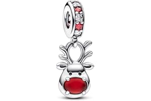 TCZNAF Charms Femmes Pearl Noël Charm Compatible Pour Européen Bracelets Argent Sterling 925