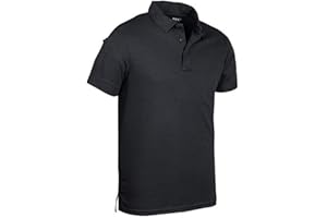 Mil-Tec Tactical Quick Dry Poloshirt Herren • Kurzarm Polo mit Klettfläche & Ärmeltaschen • Atmungsaktives & schnelltrocknendes Funktionsshirt • T-Shirt für Freizeit, Einsatz, Arbeit