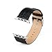 Produktbild Xihuan für Apple Watch Armband, Soft Leder Ersatz Uhrenarmbänder für 38mm iWatch Serie 3/ Serie 2/ Serie 1(Schwarz)