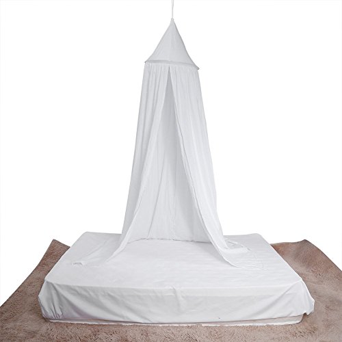 Betthimmel Baldachin aus Baumwolle Leinwand Deko Baldachin für Kinderzimmer Babybetthimmel auch als Mückenschutz Gute Luftzirkulation, mit Installation Tools, Höhe 235cm - 4