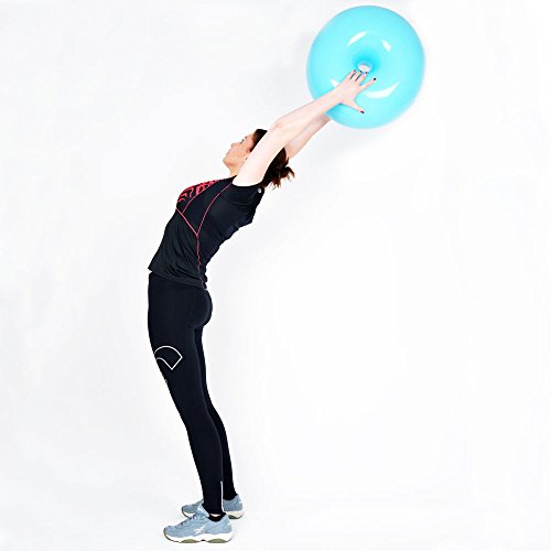 Balance Gymnastikball Donut Ball mit Luftpumpe inSPORTline - 3