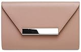 clutch rosa palo online Gracias a la cadena desmontable puede llevarlo como bolso de bandolera