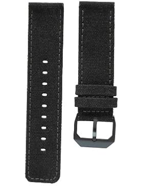 slow - Anthracite Canvas Strap, Black Buckle
