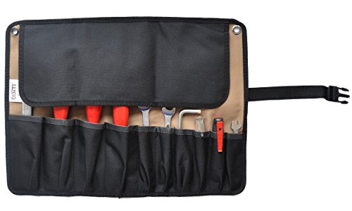 FASITE Rolltasche mit 10 Fächern Taschen Werkzeugtasche Werkzeugrolltasche Werkzeugrolle unbestückt für Wartungstechniker Tragetaschen - 3