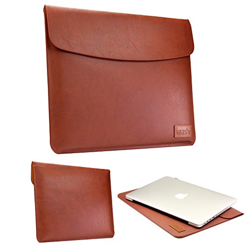 Urcover® ULTRA SLIM 13,3 Zoll Mac-Book Pro Retina Hülle Sleeve Premium Tasche für 13,3 Zoll / 33,8 cm Laptop Notebook Macbook, iPad Air, Galaxy Tab | Braun