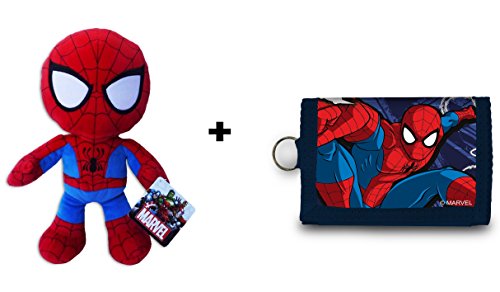 Preisvergleich Produktbild Spiderman Plüsch 30 cm + Brieftasche Ultimate SP16110.