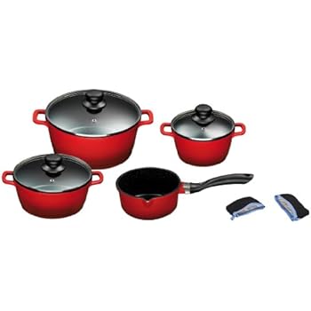 King T3NS Kochtopfset New Silver Line Glas 5-teilig mit