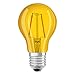 Produktbild Osram LED Star Classic A Décor Yellow Lampe, in Kolbenform mit E27-Sockel, Dekoratives gelbes Licht und Design, Ersetzt 15 Watt, 6er-Pack