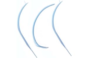 GREGORY CRAFTS & GIFTS Light Blue Biot Feathers x 5 - Millinery hat, fascinator, wedding decoration - long feathers