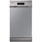 SAMSUNG DW50R4070FS Dishwasher 45 cm 10 Services, 6 Programs, Stainless | Small Dishwasher, Class E, 3rd Cutlery Tray, Auto P