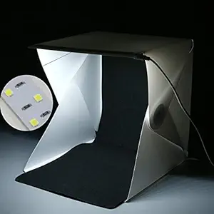 CAMROLITE 40cm Led Light Mini Photo Studio Tabletop Shooting Light Box Softbox Tent Lightbox Soft Box Accessories Backdrops Lightbox
