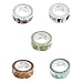 Produktbild D DOLITY 5 Rolle Washi Tape Scrapbooking Klebeband Basteln Sticker Aufkleber Masking Tapes Handarbeit, Basteln & Kunsthandwerk Zubehör