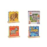 Eichhorn 100003623 – Holz-Bilderwürfel-Puzzle – 9 Würfel – 4 Motive zum Stecken – 14x14cm - 5