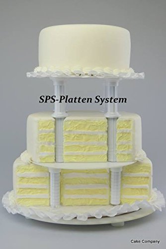 Cake Company Torten-Ständer in Weiß | SPS-Stecksystem aus Kunststoff für Torten & Kuchen | Deko | 15cm Durchmesser | Runde Torten-Platte | Zum Dekorieren & Transportieren | 1 St. | Hochzeit & Taufe - 3