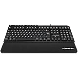 Lioncast LK30 mechanische Gaming Tastatur - Cherry MX Blue (weiße Beleuchtung, USB, QWERTZ, Makro Tasten)