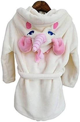 Baby Kids Bathrobes Unicorn Robe with Hooded Children Bath Towel Animal Pajamas Dressing Gown Cosplay Costumes Dress up Homewear
