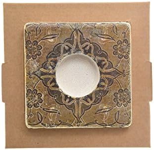 SVE Portalume Tealights, Marble 10x10x2.4 cm Old Tile Ter