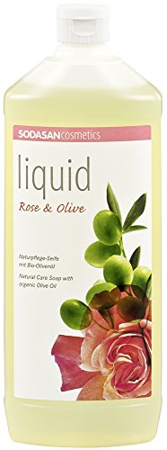 SODASAN LIQUID Rose-Olive 1 Liter - ökologische Bio Seife (Flüssigseife Bio)