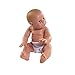 Produktbild belonil 43 cm preemie-52 weiß Mädchen Puppe mit offenem Mund und Windel
