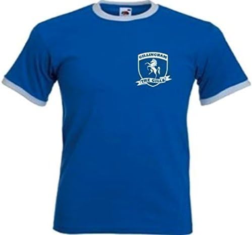 Gillingham Football Club FC The Gills Retro Style Shield T-Shirt