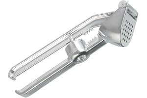 Fackelmann 45606 Presse-ail 3 en 1, dénoyauteur, Casse-Noix, Presse-ail, dénoyauteur de Cerises et Olives, Aluminium, Argenté, 15,5 x 4,7 x 3,2 cm